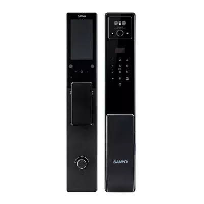 Электронный замок Sanyo D300 Tuya DM70 с WiFi, с распознаванием лиц, черный