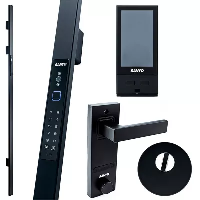 Электронный замок Sanyo D700 Usmart Go DM70 с WiFi, ручка скоба 1800 мм, черный
