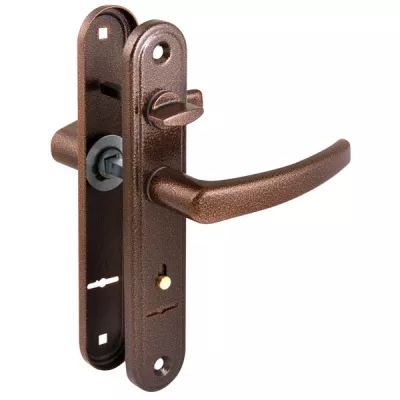 Ручка дверная 4112 Вега (антик) /124:1:90(2474)/